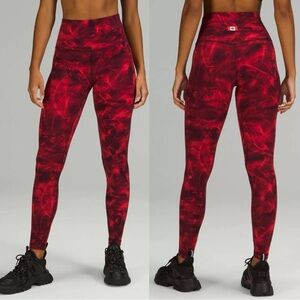 Lululemon Align High Rise Pant Leggings RARE Team Canada Olympic Red Size 6